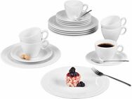 Seltmann Weiden Kaffeeservice Geschirr-Set, Service Trio (18-tlg), 6 Personen, Porzellan, Made in Germany, 18 Teile, für 6 Personen