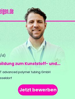 Ausbildung zum Kunststoff- und Kautschuktechnologe (m/w/d) - Düsseldorf