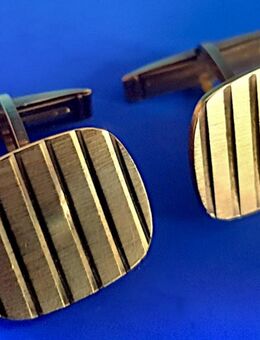 Vintage, Klassische Manschettenknöpfe, 333er Gelbgold, aus den 1960er / 70er Jahren - Berlin Steglitz-Zehlendorf