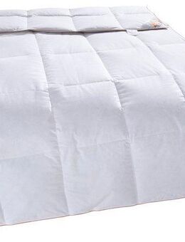 RIBECO Daunenbettdecke Richard, Bettdecken für Sommer oder Winter, Made in Germany, Füllung: 90% Daune & 10% Federn, Bezug: Baumwolle, Bettdecke 135x200 cm, 155x220 cm und weitere Größen, Decke