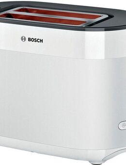 BOSCH Toaster MyMoment TAT2M121, 2 Schlitze, für 2 Scheiben, 950 W, integrierter Brötchenaufsatz, Auftaufunktion, Brotzentrierung, AutoOff