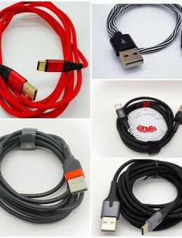 Verschiedene Premium USB C Ladekabel Datenkabel Nylonummantelung QC3.0 Neu - Neumünster