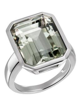 Firetti Fingerring Schmuck Geschenk Silber 925 Silberring Quadrat, mit Amethyst