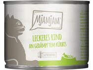 MjAMjAM Katzenfutter 6 x 200 g - leckeres Rind an gedämpftem Kürbis