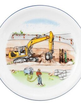 Seltmann Weiden Frühstücksteller Compact - Auf der Baustelle, (1 St), rund 19 cm
