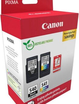 Canon PG-540/CL-541 Photo Value Pack Tintenpatrone (Packung, 2-tlg)