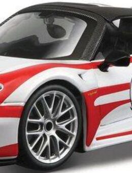 Bburago Sammlerauto Racing Porsche 918 Spyder, Weissach, Maßstab 1:24