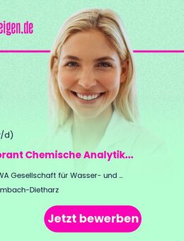 Laborant Chemische Analytik (m/w/d) - Tambach-Dietharz (Thüringer Wald)