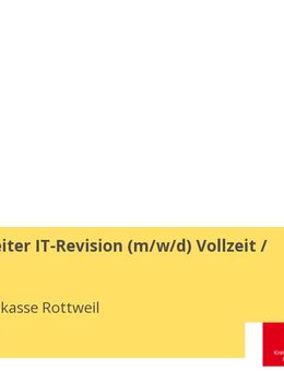 Sachbearbeiter IT-Revision (m/w/d) Vollzeit / Teilzeit - Rottweil