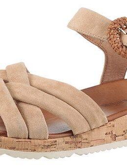 Tamaris Sandalette, Plateau, Sommerschuh, Riemchensandale mit hübscher Zierschnalle