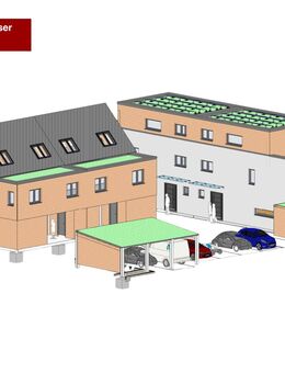 Provisionsfrei: Neubau KfW-55 Doppelhäuser – Familienfreundlich mit Innenhof - VK als Ausbauhaus möglich - Bad Krozingen