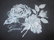 NEUw * Silber- Glitzer * Romantik * Rosen * Blumen * Blüten * Flower- Power * Bodycon * T- Shirt "GUESS JEANS" Gr. 32- 34/ XS * schwarz * grau * - Riedlingen