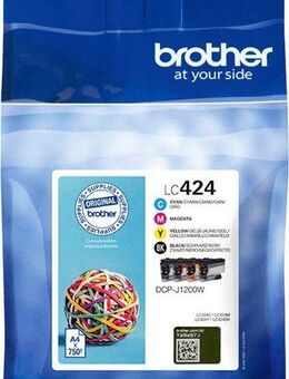 Brother LC-424 Value Pack Tintenpatrone (Packung, 4-tlg)