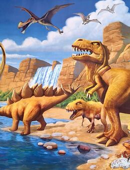 Poster XXL Papier Wandbild groß Poster 140 x 100cm Poster Dinosaurier tadelloser Zustand, Dekoration - Lindau (Bodensee)