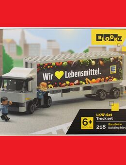 Neu LKW-Set aus der Edeka Blockz Treuepunkte-Aktion LKW Laster Klemmbausteinen mit Minifiguren ungeöffnet - Gaggenau