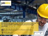 Ausbildung zum / zur Verfahrensmechaniker*in für Kunststoff- und Kautschuktechnologie (m/w/d) - Bempflingen