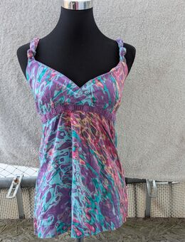 🌈 Vintage EDC by Esprit Top – XS | Y2K | Multicolor | 100 % Baumwolle - Darmstadt