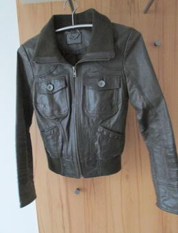 dunkelbraune Leather Lightning Jacke von Only - Herne Holsterhauen