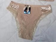 Damen Höschen beige Spitze Satin Slip Gr S 36 38 NEU - Aachen Zentrum