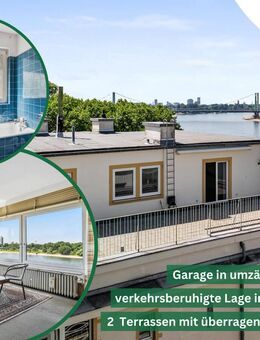 Exklusive Penthouse-Wohnung in denkmalgeschützter Villa mit traumhaftem Rheinblick - Köln