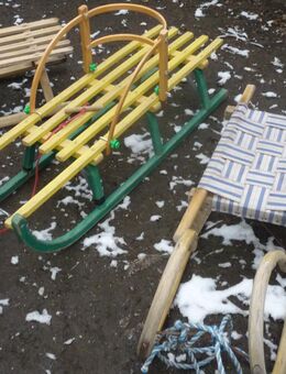 Schlitten Holzschlitten für spass holzrodel Davos verschiedene modelle günstig abzugeben - Neunkirchen (Sand)
