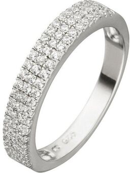 JOBO Silberring, 925 Silber mit 69 Zirkonia