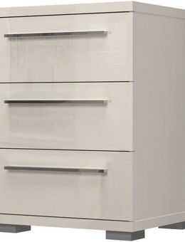 Places of Style Nachtkommode Piano, Nachttisch aus FSC-zertifiziertem Holzwerkstoff, Made in Europe (45/40/43 oder 61cm (B/T/H), ideal passend zum Boxspringbett), UV lackiert, hochglänzend, Soft-Close Funktion, 2 oder 3 Schubladen