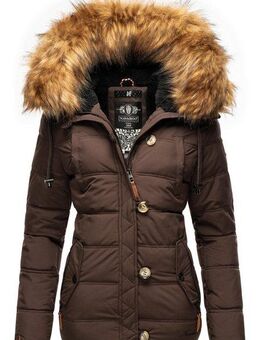 Navahoo Winterjacke Zoja stylische Steppjacke mit Kunstpelz Kapuze