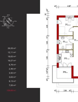 WE 3: Moderne 3-Zimmer-Wohnung mit Balkon in Trierweiler - Trierweiler