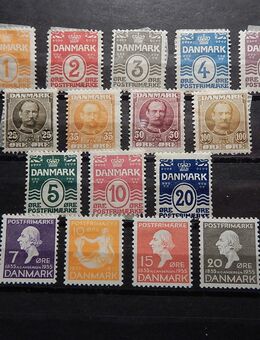 Dänemark: versch. ältere Briefmarken (knapp 300 Euro Michel) - Krefeld