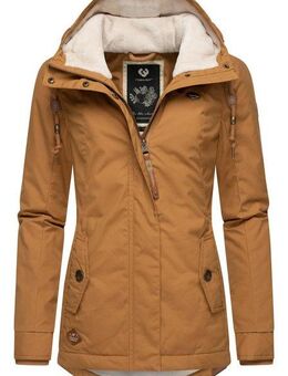 Ragwear Winterjacke Monade Damen Winterparka mit Kapuze und m. Fleece gefüttert