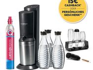 SodaStream Wassersprudler »Crystal« Mega-Bundle, (7-tlg), Wassersprudler, CO2-Zyl., Glaskaraffen, Abtropfhalter, Flaschenbürste