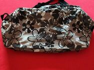 Schwarz, weiße braune Tasche - Mörfelden-Walldorf