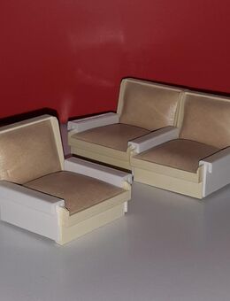 VERO Puppenhausmöbel Wohnzimmer Sessel Sofa Couch Puppenmöbel DDR - Nürnberg