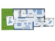 Exklusive Neubauwohnung in Stutensee-Blankenloch - 2 Zimmer mit ca. 88 qm, 2 Terrassen und Garten - Stutensee