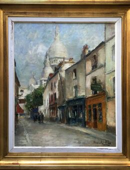 Meister-Ölgemälde MARCEL PIRE (1913), Flaneure am Pariser Montmartre um 1940!! - Berlin