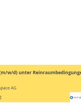 Schweißer (m/w/d) unter Reinraumbedingungen - Augsburg