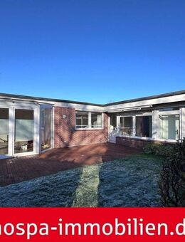 Wohnen auf einer Ebene in Nordfriesland - Reihenendhaus mit Gartenanteil und neuer Heiztechnik - Niebüll