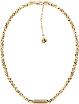 Tommy Hilfiger Edelstahlkette SS24 SNAKE, 2780872, 2780873, mit Glasstein