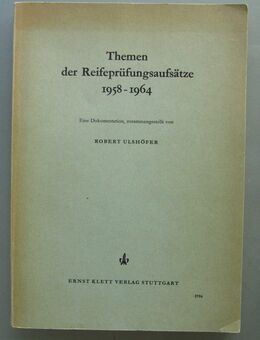 Themen der Reifeprüfungsaufsätze 1958-1964 - Münster