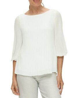 s.Oliver BLACK LABEL Klassische Bluse mit Plisseefalten