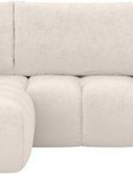 INOSIGN Ecksofa AZITA Designsofa, elegant und bequem L-Form, Bubble-Optik, lose Rückenkissen, traumhafte Steppung, Maße B/T/H: 352/210/72 cm