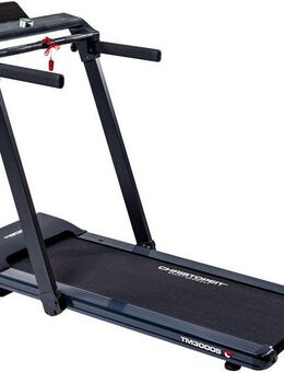 Christopeit Sport® Laufband TM 3000S (Bluetooth-Funktion, integrierte Transportrollen und Tablethalterung), bis max. 16 km/h, klappbar, 120 kg max. Benutzergewicht