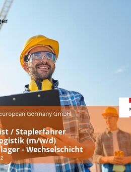Fachlagerist / Staplerfahrer Kontraktlogistik (m/w/d) Hochregallager - Wechselschicht - Ragow-Merz