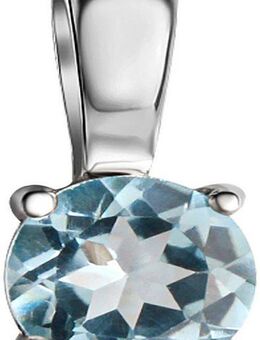 Firetti Kettenanhänger Schmuck Geschenk Silber 925 Halsschmuck Anhänger Solitär, mit Blautopas (behandelt) oder Peridot