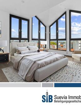 Moderne und lichtdurchflutete 3,5 Zimmer-Penthouse-Wohnung mit Terrasse in Filderstadt-Bernhausen - Filderstadt