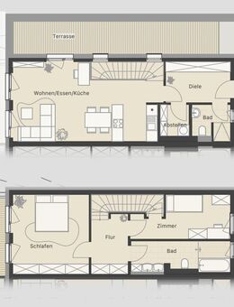 NEUBAU LEOPOLD - Exklusive 3 Zimmer Maisonettewohnung mit 2 Terrassen und Gartenanteil - Coburg
