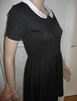 NEU * Edel * stylisch * Peter Pan * Bubi Kragen * Mini * Kleid "Monki" Gr. 34- 36/ XS- S * schwarz * cremè - nude * - Riedlingen