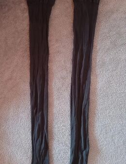 Strapsstrümpfe schwarz Gr. 38 DEFEKT - Homburg Zentrum