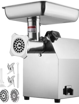 Elektrischer Fleischwolf 1100W – Edelstahl Fleischmaschine mit 360 kg/h Kapazität - Wuppertal